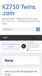 Mobile Screenshot of kz750twins.com