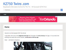 Tablet Screenshot of kz750twins.com